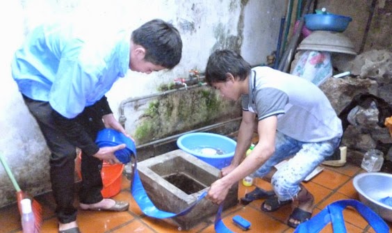 dịch vụ thau rửa bể nước ăn