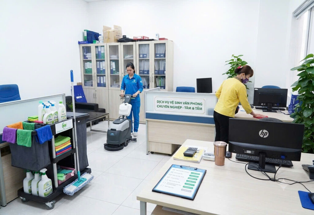 Quy trình cung cấp dịch vụ vệ sinh văn phòng tại Hà Nội