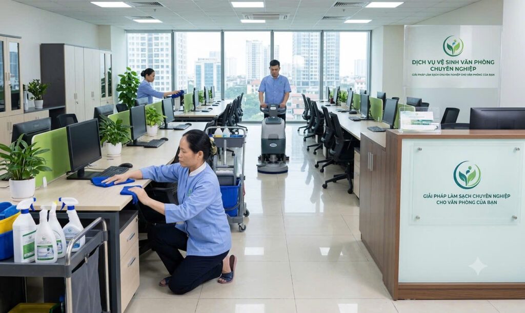 Dịch vụ vệ sinh văn phòng tại Hà Nội của Homecare gồm những gì?
