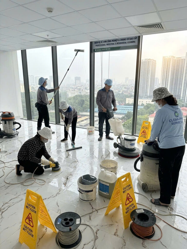 Dịch vụ tổng vệ sinh chung cư mini