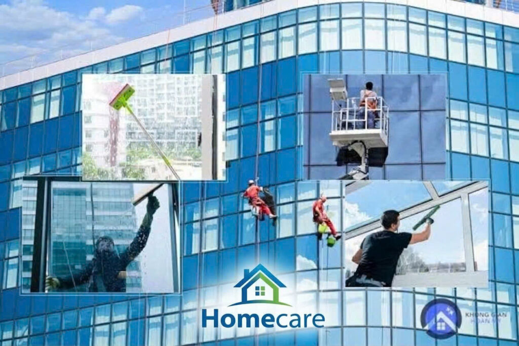 Thiết bị sử dụng trong dịch vụ vệ sinh kính ngoài trời